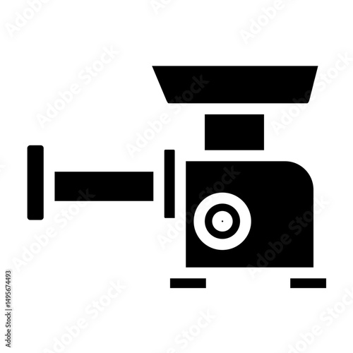 Meat Grinder line icon style