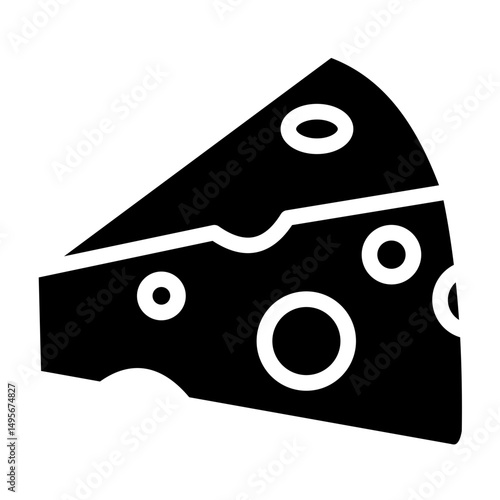 Cheese line icon style