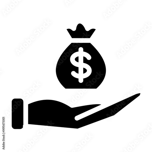 Wealth line icon style