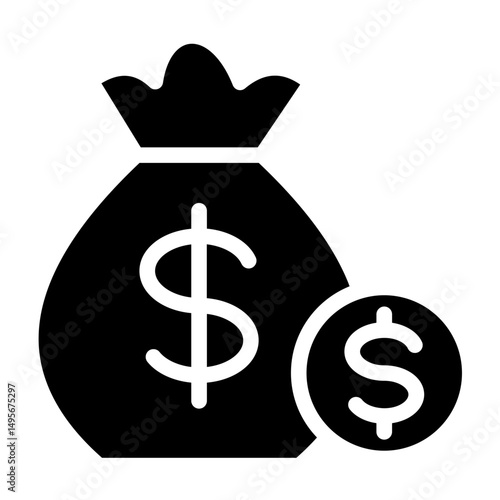 Debt line icon style