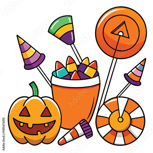 Halloween Candy and Decor