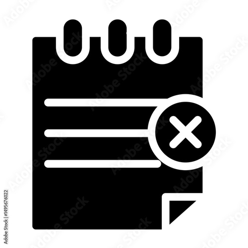 Rejected Project Line Icon Style
