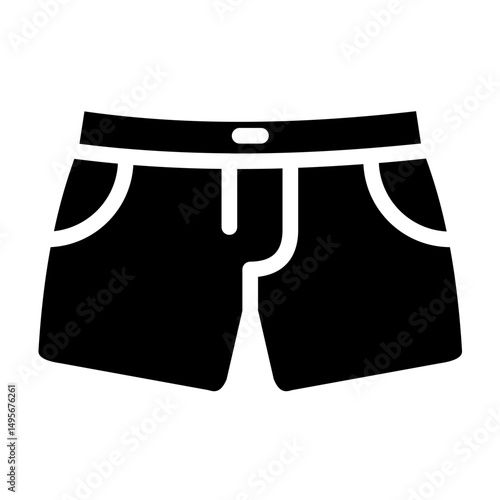Shorts Line Icon Style