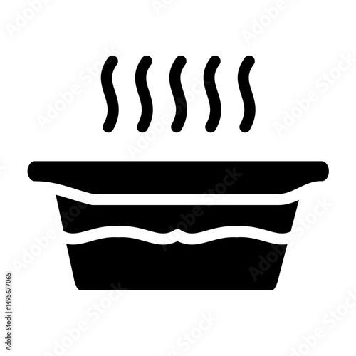 Hot Tub Line Icon Style