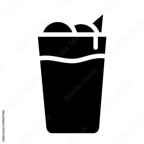 Beverage Line Icon Style