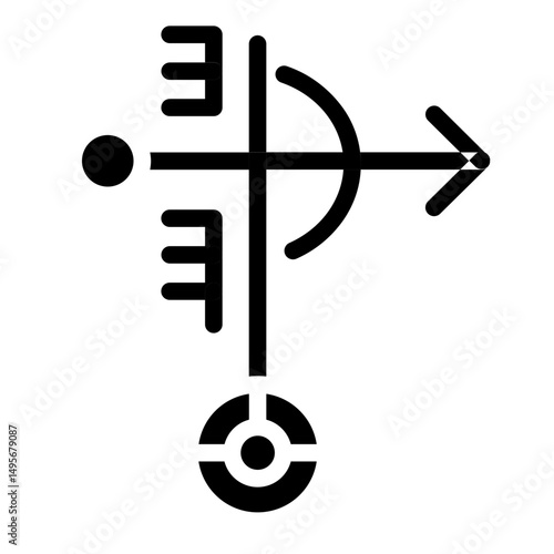 Barometer Line Icon Style
