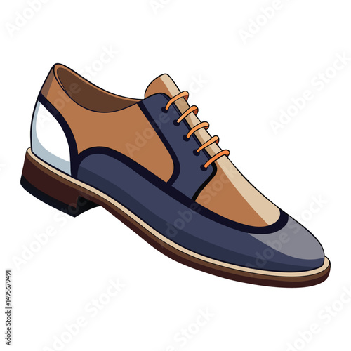 Men Shoe clipart on white background