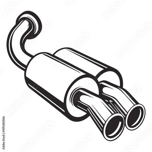 
Car Performance Exhaust System Muffler