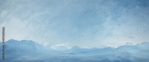 Wallpaper Mural Dreamy light blue watercolor wash, soft gradients ,  tranquil,  misty Torontodigital.ca