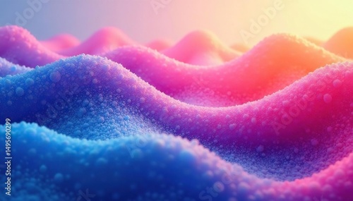 Abstract wavy lines, flowing pattern in calming hues, pastel, sea, design