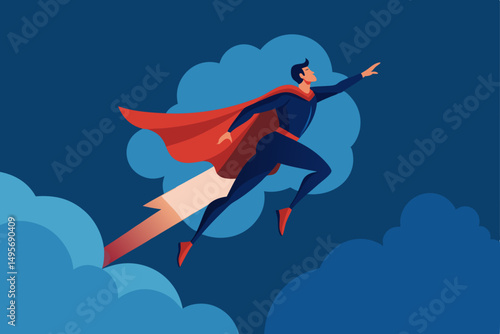 businessman jumping in the air