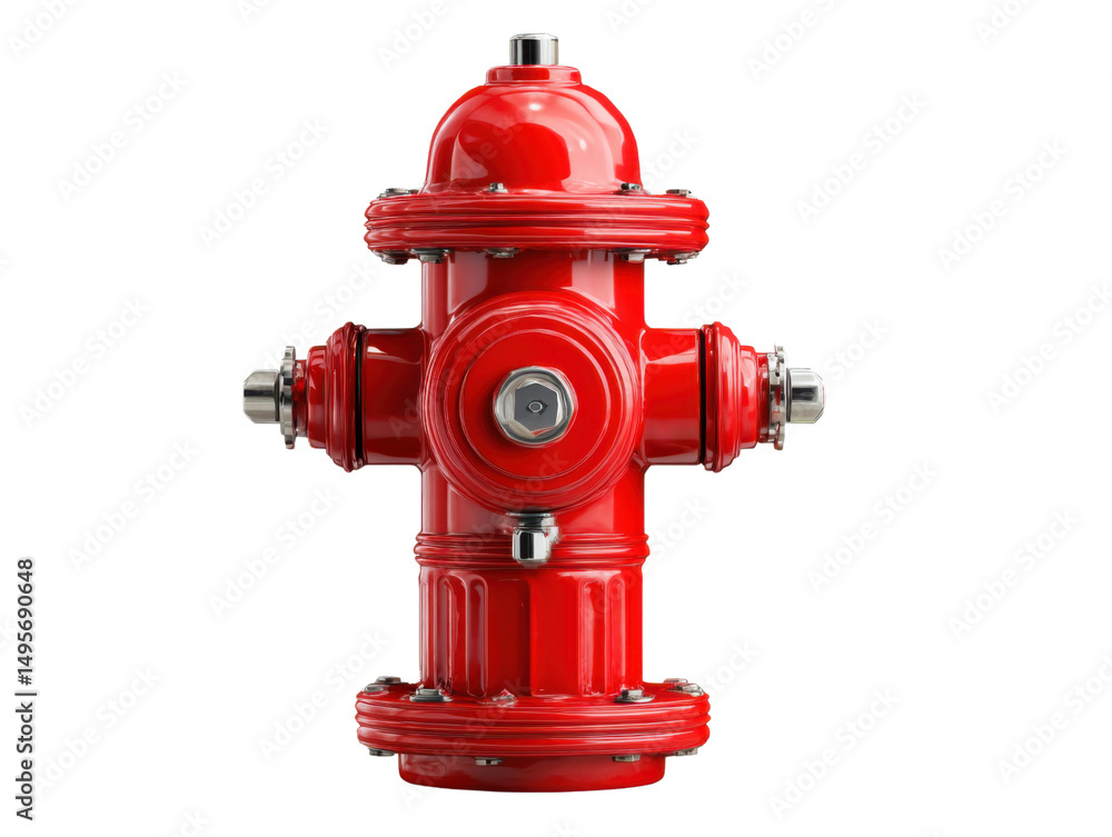 Fototapeta premium fire hydrant isolated on white