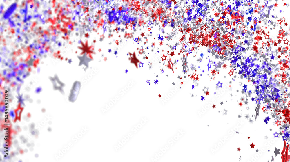 Red, white, and blue stars burst. Perfect for Independence Day, Memorial Day, or 4th of July designs. Red, white, and blue stars burst. Perfect for Independence Day, Memorial Day, or 4th of July designs.