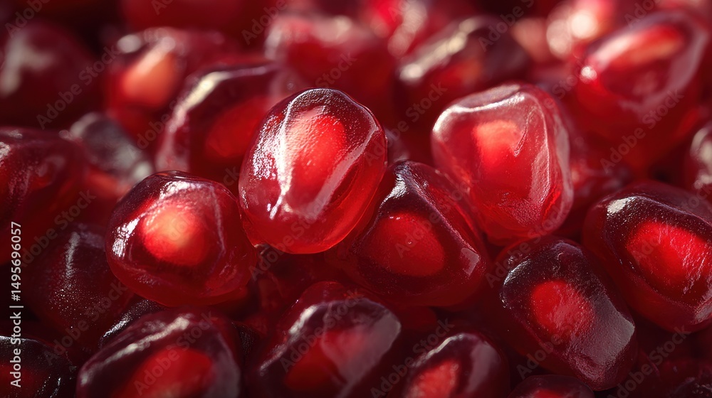 Juicy Pomegranate Seeds: A Macro Photography Delight Juicy Pomegranate Seeds: A Macro Photography Delight