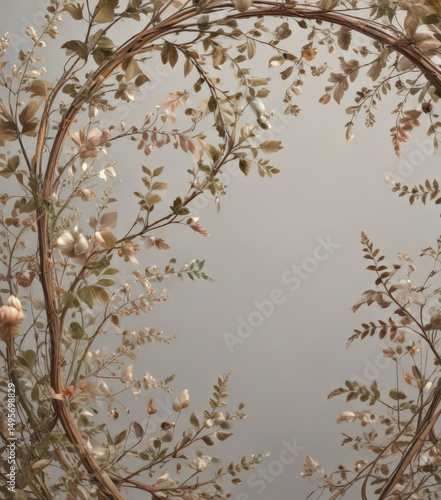 Intricate floral swirls, vines, delicate leaves, curved lines,  beauty,  elegant
