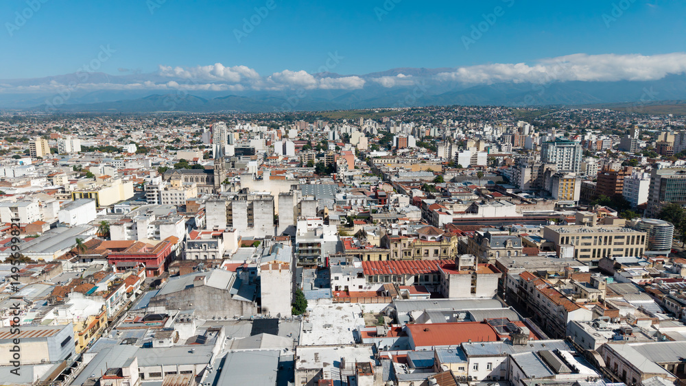 Aerial view of the city of Salta, Argentina. Aerial view of the city of Salta, Argentina.