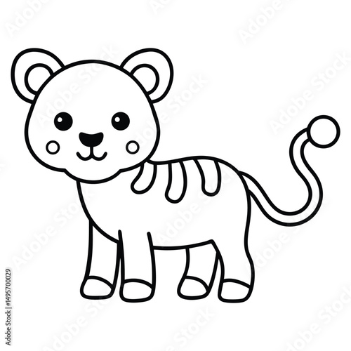 Funny and cute wild animal cartoon vector illustration featuring happy safari mammals like elephants, rhinos, and hippos, perfect for a fun nature design