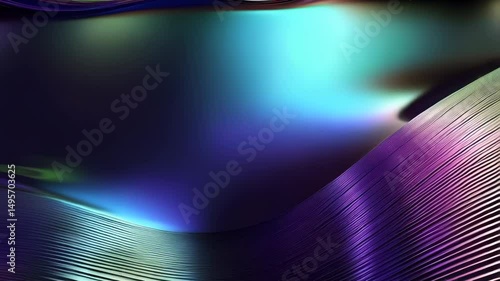Vibrant Flowing Colorful Waves in Abstract Background Design
