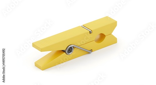 A wooden cartoon clothespin