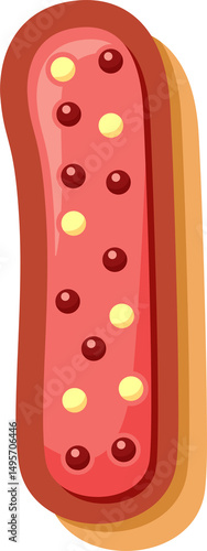 High-quality PNG of the letter I in a cute cartoon donut style. Perfect for kids’ projects, cards, party decor, and digital crafts.