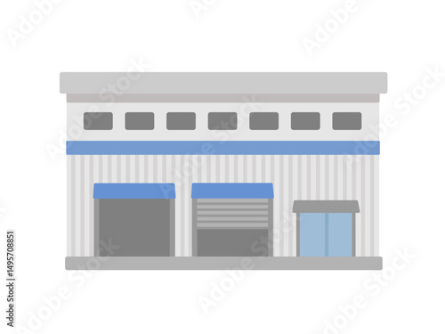 工場  倉庫  建物  イラスト