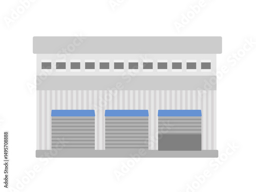 工場  倉庫  建物  イラスト