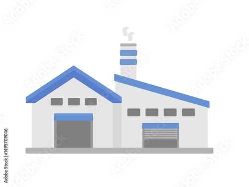 工場  倉庫  建物  イラスト