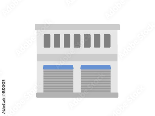 工場  倉庫  建物  イラスト