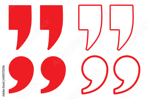 Quote icon vector illustration. Quotation mark sign and symbol