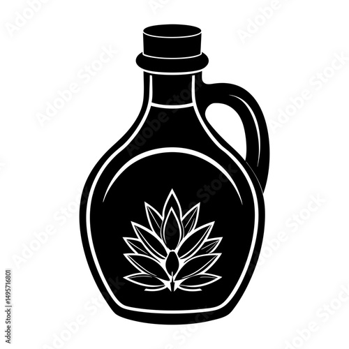 Corn Syrup silhouette vector