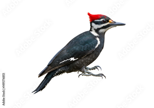 pileated woodpecker isolated