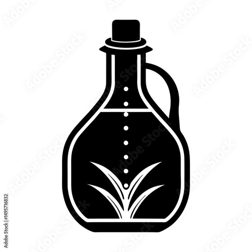 Corn Syrup silhouette vector