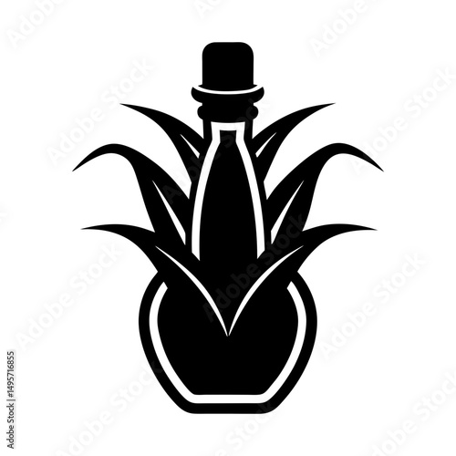 Corn Syrup silhouette vector