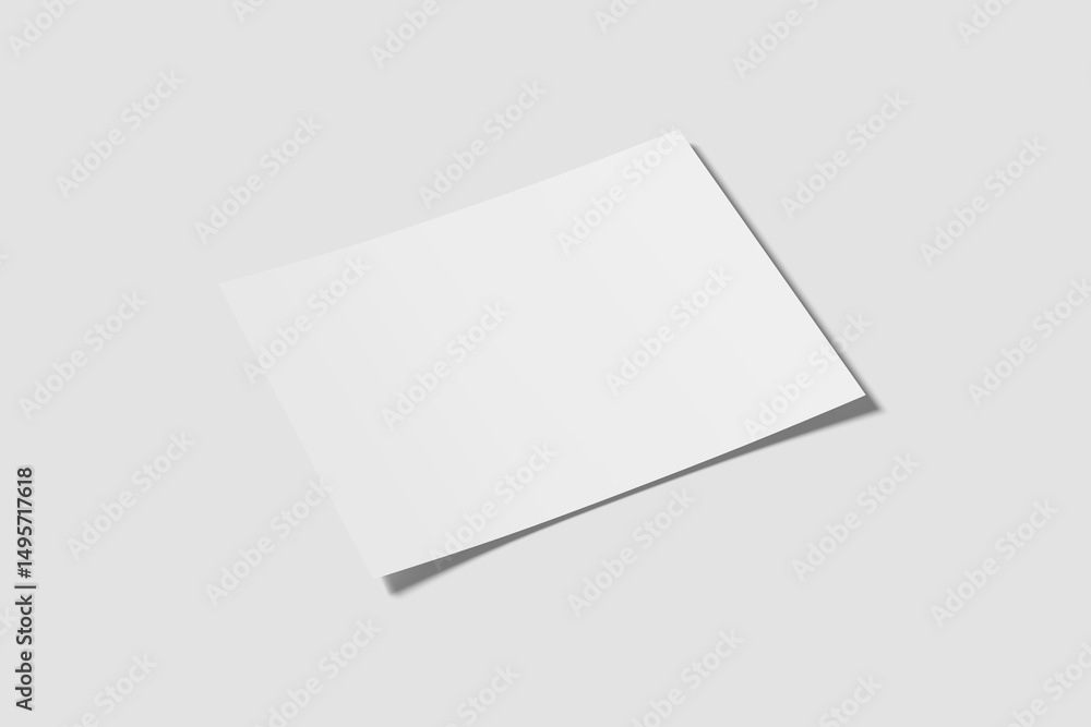 Blank US letter paper mockup high angle view Blank US letter paper mockup high angle view
