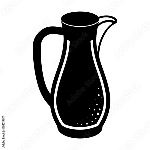 Coffee Creamer silhouette vector