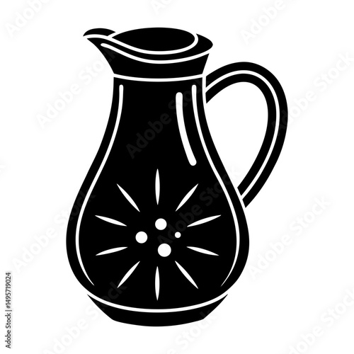 Coffee Creamer silhouette vector