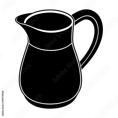 Coffee Creamer silhouette vector