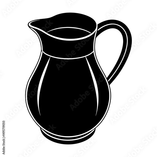 Coffee Creamer silhouette vector