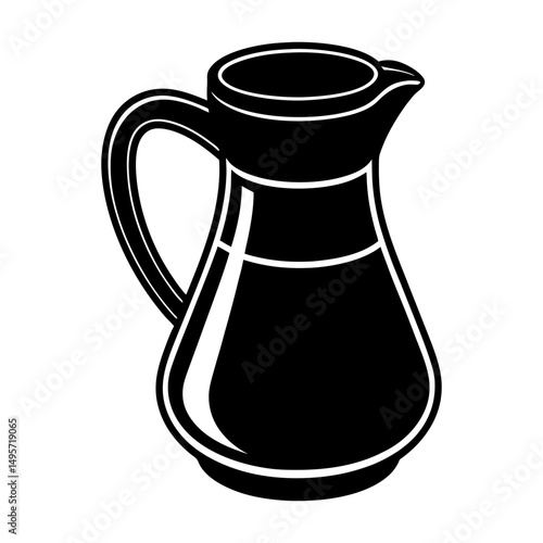 Coffee Creamer silhouette vector