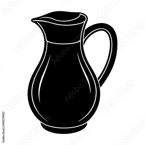 Coffee Creamer silhouette vector
