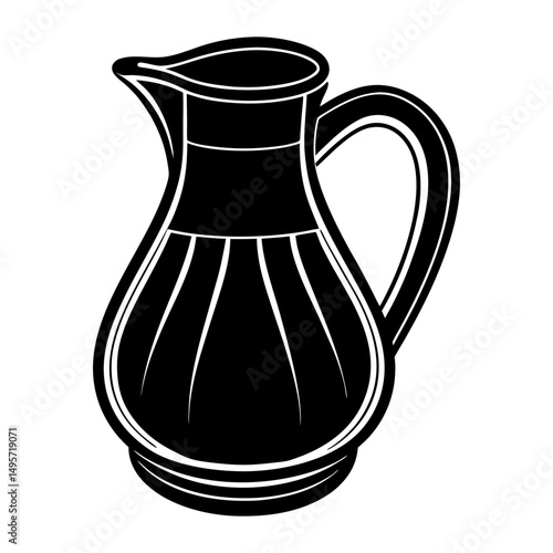 Coffee Creamer silhouette vector