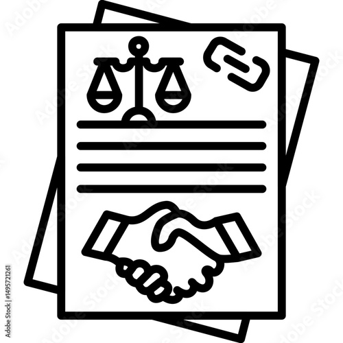 Agreement Papers Icon