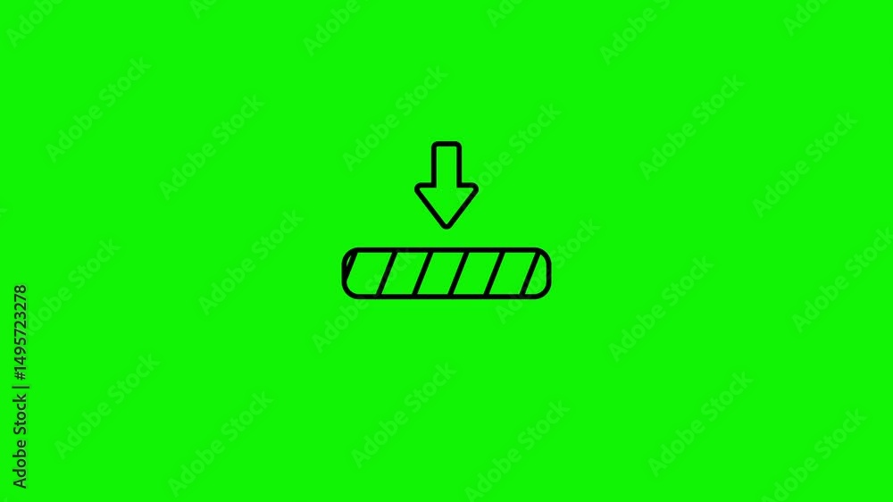 Download icon animation on a green screen background Download icon animation on a green screen background