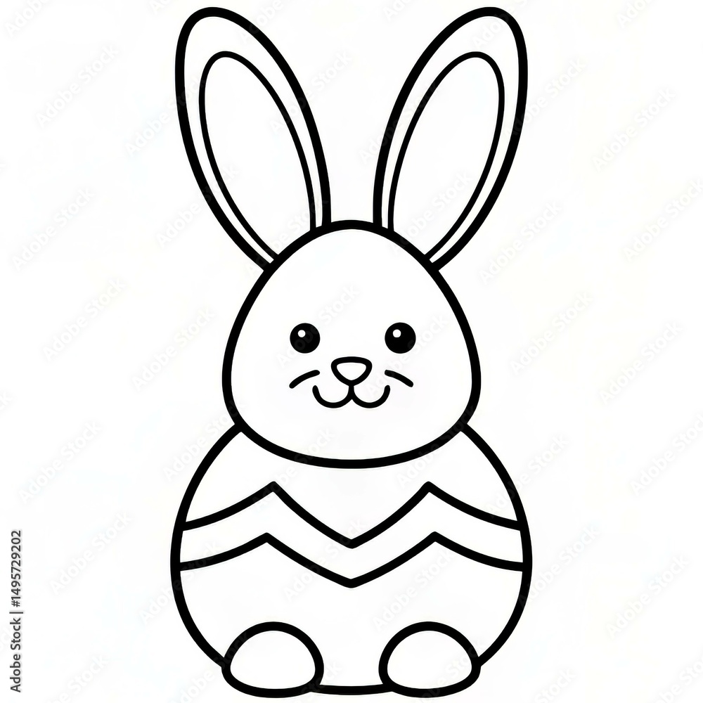 Fototapeta premium easter bunny vector illustration