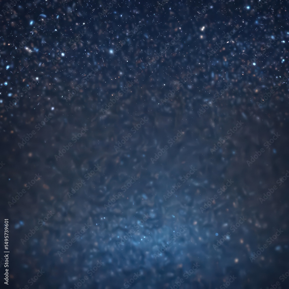 Fototapeta premium Abstract navy blue bokeh, shimmering sparkles, elegant light effect, element, festive