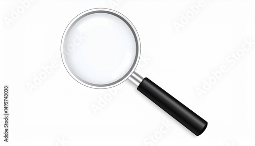 magnifying glass isolated on white