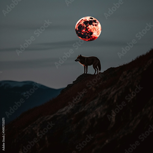Crimson Moon The Lone Wolf’s Vigil