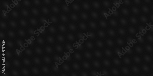 Black metal texture steel background. Perforated sheet metal. vecto