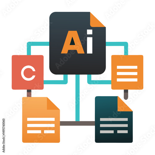 AI file format integration with various document types and copyright symbol