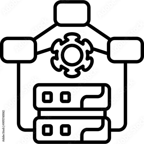 Data Model Process Icon